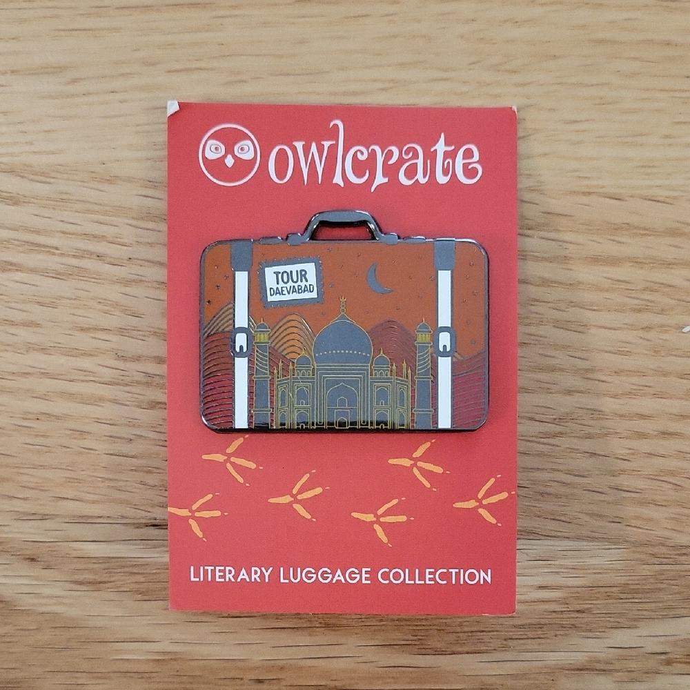 OwlCrate Literary Luggage Collection Pin